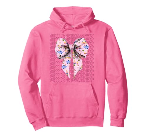 Kindertherapeutin Kindertherapie Mädchen Kokette Schleife Rosa Band Pullover Hoodie Kindertherapeutin Kindertherapie Mädchen Kokette Schleife Rosa Band Pullover Hoodie von Womens Pink Coquette Bow Child Therapist Gifts