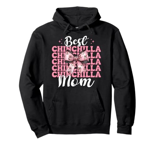 Best Chinchilla Mom Mama Muttertag Rosa Kokette Schleife Pullover Hoodie von Womens Pink Coquette Bow Chinchilla Pet Gifts