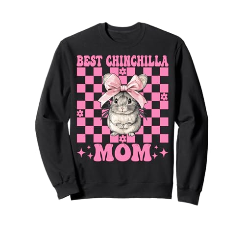 Best Chinchilla Mom Mama Muttertag Rosa Kokette Schleife Sweatshirt Best Chinchilla Mom Mama Muttertag Rosa Kokette Schleife Sweatshirt von Womens Pink Coquette Bow Chinchilla Pet Gifts