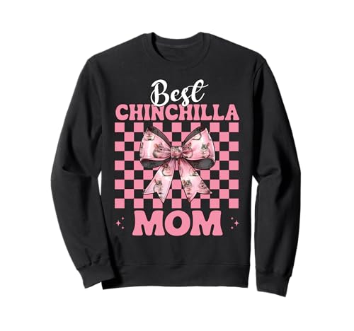 Best Chinchilla Mom Mama Muttertag Rosa Kokette Schleife Sweatshirt Best Chinchilla Mom Mama Muttertag Rosa Kokette Schleife Sweatshirt von Womens Pink Coquette Bow Chinchilla Pet Gifts