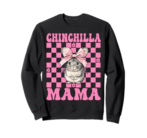 Chinchilla Mama Mama Muttertag Rosa Kokette Schleife Sweatshirt Chinchilla Mama Mama Muttertag Rosa Kokette Schleife Sweatshirt von Womens Pink Coquette Bow Chinchilla Pet Gifts