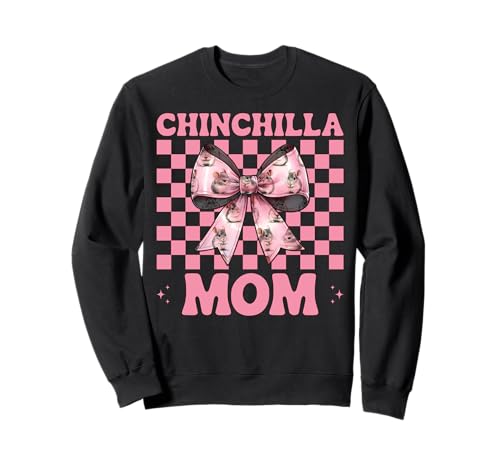 Chinchilla Mom Mama Muttertag Rosa Kokette Schleife Sweatshirt Chinchilla Mom Mama Muttertag Rosa Kokette Schleife Sweatshirt von Womens Pink Coquette Bow Chinchilla Pet Gifts