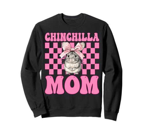 Chinchilla Mom Mama Muttertag Rosa Kokette Schleife Sweatshirt Chinchilla Mom Mama Muttertag Rosa Kokette Schleife Sweatshirt von Womens Pink Coquette Bow Chinchilla Pet Gifts