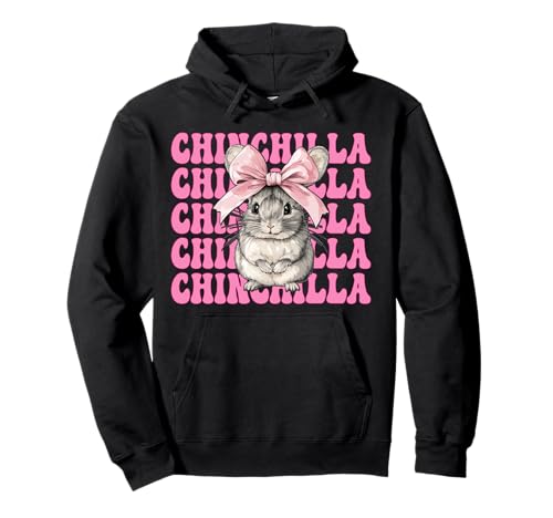 Chinchilla Pet Girl Mom Rosa Kokette Schleife Pullover Hoodie Chinchilla Pet Girl Mom Rosa Kokette Schleife Pullover Hoodie von Womens Pink Coquette Bow Chinchilla Pet Gifts