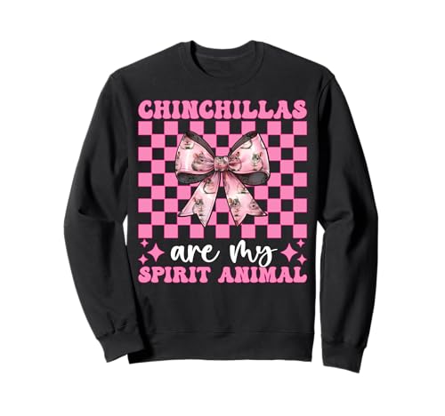 Chinchillas Are My Spirit Animal Chinchilla Pet Girl Mama Sweatshirt Chinchillas Are My Spirit Animal Chinchilla Pet Girl Mama Sweatshirt von Womens Pink Coquette Bow Chinchilla Pet Gifts
