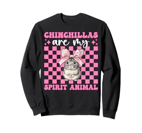 Chinchillas Are My Spirit Animal Chinchilla Pet Girl Mama Sweatshirt Chinchillas Are My Spirit Animal Chinchilla Pet Girl Mama Sweatshirt von Womens Pink Coquette Bow Chinchilla Pet Gifts