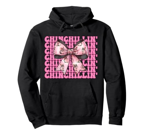 Chinchillin' Lustige Chinchilla Pet Girl Mom Coquette Bow Pullover Hoodie Chinchillin' Lustige Chinchilla Pet Girl Mom Coquette Bow Pullover Hoodie von Womens Pink Coquette Bow Chinchilla Pet Gifts