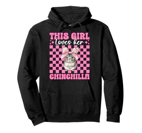 Dieses Mädchen liebt ihren Chinchilla-Pet Pink Coquette Bow Pullover Hoodie Dieses Mädchen liebt ihren Chinchilla-Pet Pink Coquette Bow Pullover Hoodie von Womens Pink Coquette Bow Chinchilla Pet Gifts