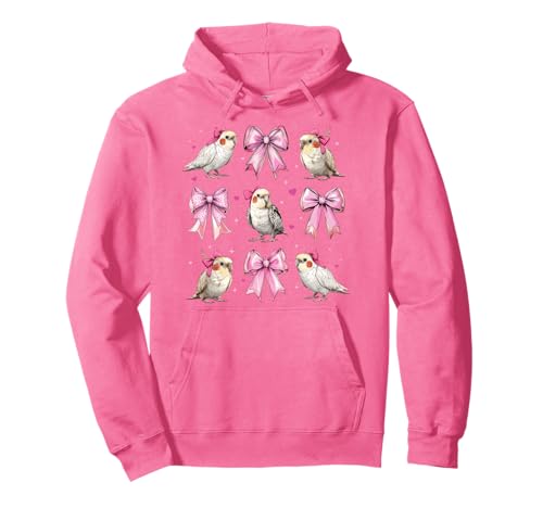Nymphensittiche, Papageienmädchen, Kokette, Schleife, Rosa, Mama Pullover Hoodie Nymphensittiche, Papageienmädchen, Kokette, Schleife, Rosa, Mama Pullover Hoodie von Womens Pink Coquette Bow Cockatiel Parrot Gifts