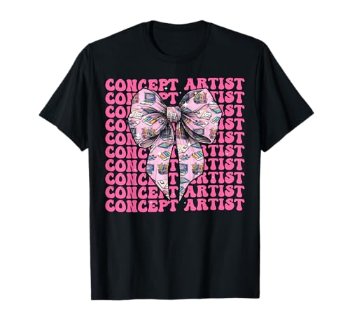 Konzeptkünstler, Laptop-Design, für Mädchen, Kokettenschleife, rosa Schleife T-Shirt Konzeptkünstler, Laptop-Design, für Mädchen, Kokettenschleife, rosa Schleife T-Shirt von Womens Pink Coquette Bow Concept Artist Art Gifts
