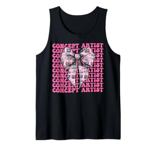Konzeptkünstler, Laptop-Design, für Mädchen, Kokettenschleife, rosa Schleife Tank Top Konzeptkünstler, Laptop-Design, für Mädchen, Kokettenschleife, rosa Schleife Tank Top von Womens Pink Coquette Bow Concept Artist Art Gifts