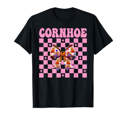 Cornhoe Cornhole Player Sitzsack Mädchen Rosa Kokette Schleife T-Shirt von Womens Pink Coquette Bow Cornhole Player Gifts