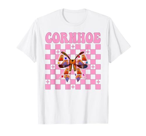 Cornhoe Cornhole Player Sitzsack Mädchen Rosa Kokette Schleife T-Shirt von Womens Pink Coquette Bow Cornhole Player Gifts