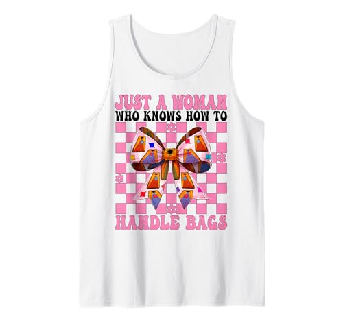 Cornhole Player Nur eine Frau, die weiß, wie Man mit Taschen umgeht Tank Top Cornhole Player Nur eine Frau, die weiß, wie Man mit Taschen umgeht Tank Top von Womens Pink Coquette Bow Cornhole Player Gifts