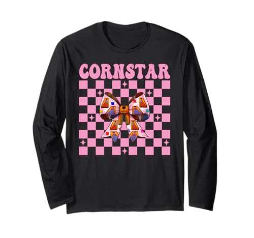 Cornstar Cornhole Player Sitzsack Mädchen Rosa Kokette Schleife Langarmshirt von Womens Pink Coquette Bow Cornhole Player Gifts