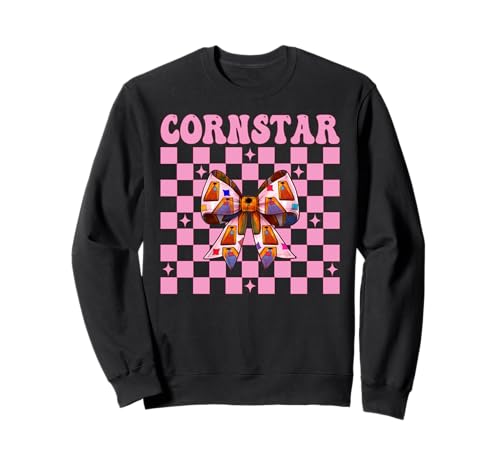 Cornstar Cornhole Player Sitzsack Mädchen Rosa Kokette Schleife Sweatshirt von Womens Pink Coquette Bow Cornhole Player Gifts