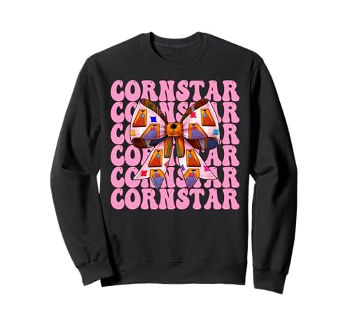 Cornstar Cornhole Player Sitzsack Mädchen Rosa Kokette Schleife Sweatshirt von Womens Pink Coquette Bow Cornhole Player Gifts
