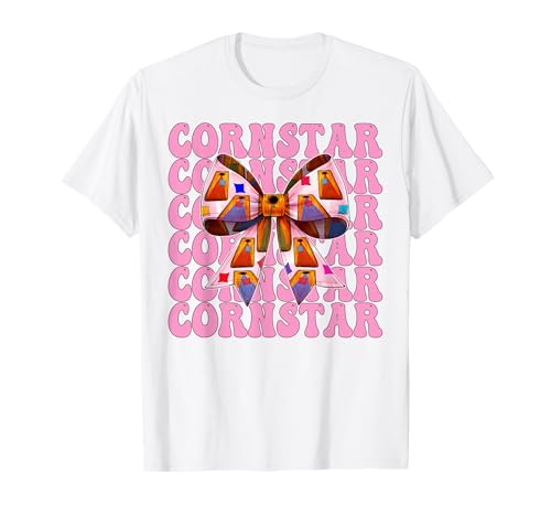 Cornstar Cornhole Player Sitzsack Mädchen Rosa Kokette Schleife T-Shirt von Womens Pink Coquette Bow Cornhole Player Gifts
