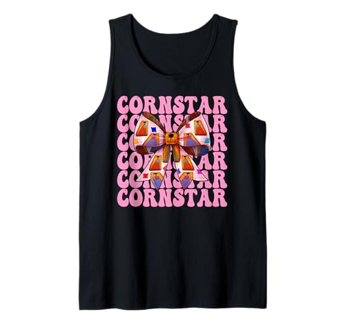 Cornstar Cornhole Player Sitzsack Mädchen Rosa Kokette Schleife Tank Top von Womens Pink Coquette Bow Cornhole Player Gifts