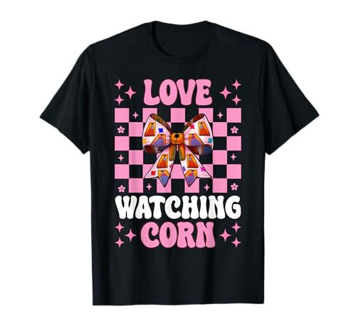 Love Watching Corn Cornhole Player Sitzsack Mädchen Mama T-Shirt von Womens Pink Coquette Bow Cornhole Player Gifts