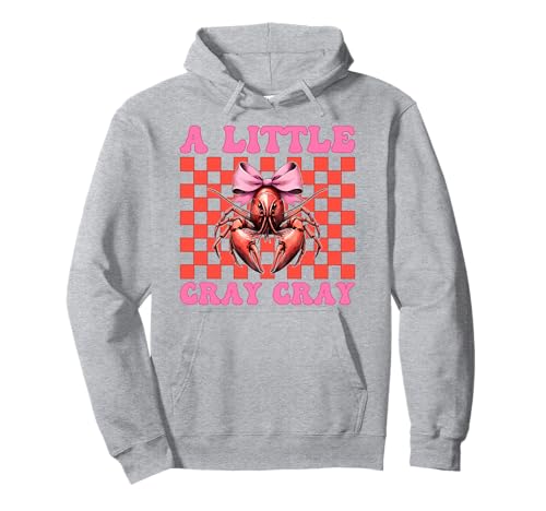 A Little Cray Crayfish Crayfish Girl Mama Kokette Bogen Pullover Hoodie von Womens Pink Coquette Bow Crawfish Crayfish Gifts