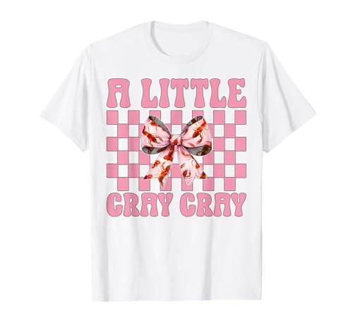 A Little Cray Crayfish Crayfish Girl Mama Kokette Bogen T-Shirt von Womens Pink Coquette Bow Crawfish Crayfish Gifts