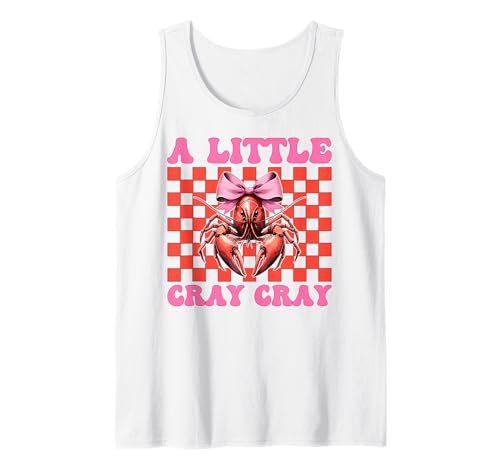 A Little Cray Crayfish Crayfish Girl Mama Kokette Bogen Tank Top von Womens Pink Coquette Bow Crawfish Crayfish Gifts