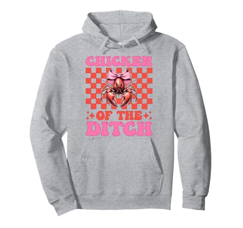 Chicken of The Ditch Languste Crayfish Girl Mama Coquette Bow Pullover Hoodie von Womens Pink Coquette Bow Crawfish Crayfish Gifts