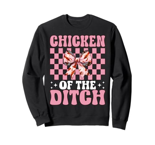Chicken of The Ditch Languste Crayfish Girl Mama Coquette Bow Sweatshirt von Womens Pink Coquette Bow Crawfish Crayfish Gifts
