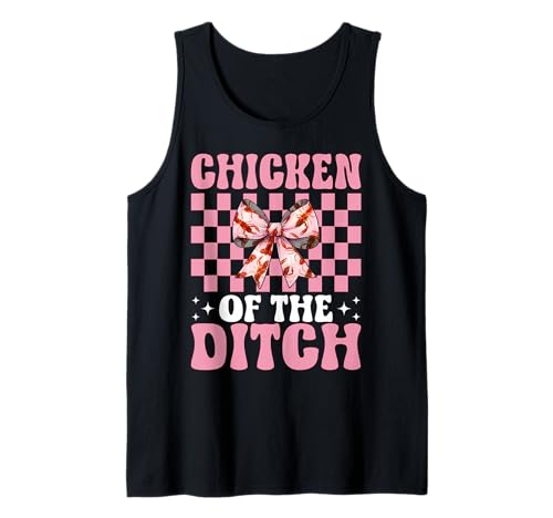 Chicken of The Ditch Languste Crayfish Girl Mama Coquette Bow Tank Top von Womens Pink Coquette Bow Crawfish Crayfish Gifts