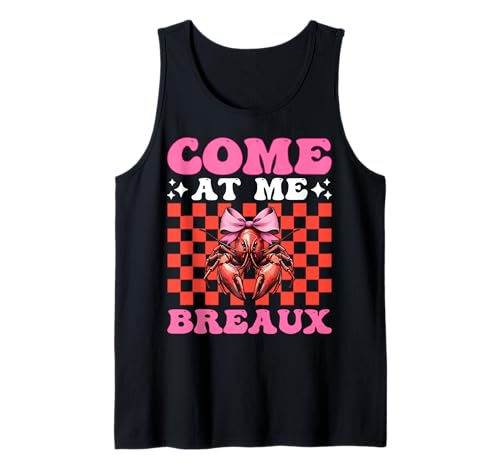 Komm auf Mich Breaux Crayfish Crayfish Girl Mama Coquette Bow Tank Top von Womens Pink Coquette Bow Crawfish Crayfish Gifts