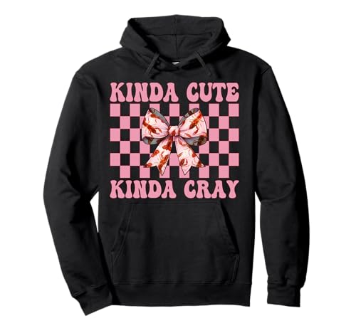 Ziemlich niedliche Art, Cray, Languste, Krebse, Mädchen, Mama, Kokette Pullover Hoodie von Womens Pink Coquette Bow Crawfish Crayfish Gifts