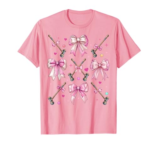 Krocketschlägel Ball Mädchen Kokette Schleife Rosa Mama T-Shirt Krocketschlägel Ball Mädchen Kokette Schleife Rosa Mama T-Shirt von Womens Pink Coquette Bow Croquet Player Gifts