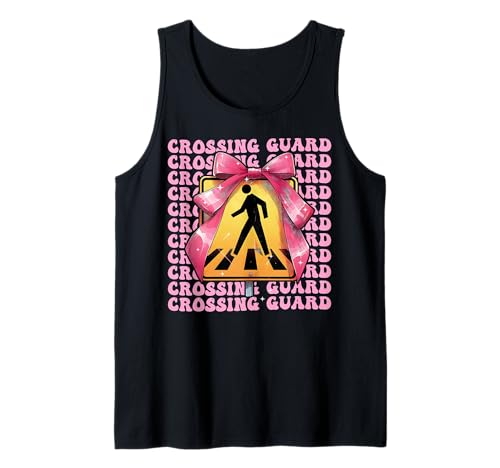 Crossing Guard Pedestrian Girl Coquette Schleife Rosa Band Tank Top Crossing Guard Pedestrian Girl Coquette Schleife Rosa Band Tank Top von Womens Pink Coquette Bow Crossing Guard Gifts