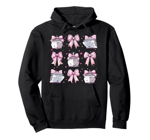 Kreuzfahrt, Urlaub, Mädchen, Coquette Bow, Mama, Mama Pullover Hoodie von Womens Pink Coquette Bow Cruising Cruise Gifts