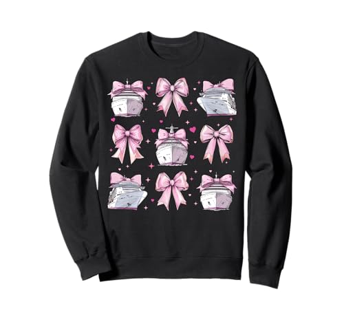 Kreuzfahrt, Urlaub, Mädchen, Coquette Bow, Mama, Mama Sweatshirt von Womens Pink Coquette Bow Cruising Cruise Gifts