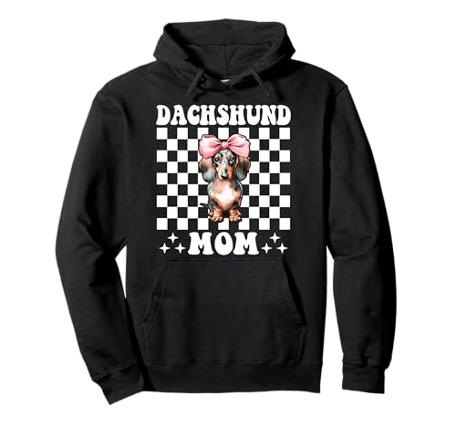 Dackel Mama Dackel Mama Doxie Muttertag Kokette Schleife Pullover Hoodie Dackel Mama Dackel Mama Doxie Muttertag Kokette Schleife Pullover Hoodie von Womens Pink Coquette Bow Dachshund Dog Gifts