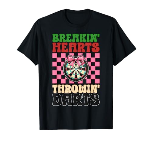 Breakin' Hearts Throwin' Darts Dartscheibe Dart Girl Coquette T-Shirt Breakin' Hearts Throwin' Darts Dartscheibe Dart Girl Coquette T-Shirt von Womens Pink Coquette Bow Darts Dartboard Gifts