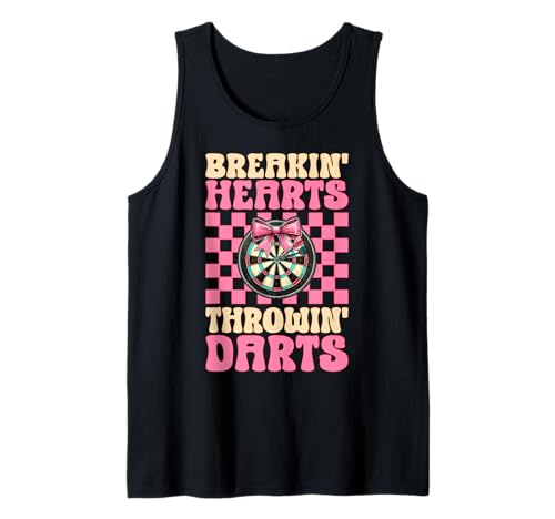 Breakin' Hearts Throwin' Darts Dartscheibe Dart Girl Coquette Tank Top Breakin' Hearts Throwin' Darts Dartscheibe Dart Girl Coquette Tank Top von Womens Pink Coquette Bow Darts Dartboard Gifts