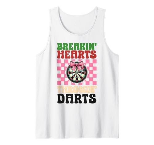 Breakin' Hearts Throwin' Darts Dartscheibe Dart Girl Coquette Tank Top Breakin' Hearts Throwin' Darts Dartscheibe Dart Girl Coquette Tank Top von Womens Pink Coquette Bow Darts Dartboard Gifts
