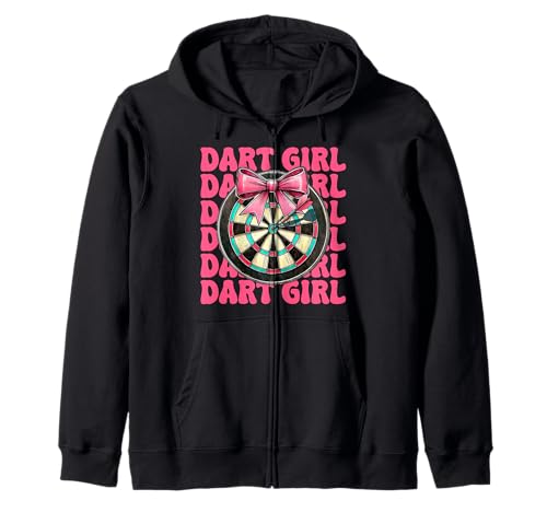 Dart Girl Darts Dartscheibe Pink Coquette Bow Kapuzenjacke Dart Girl Darts Dartscheibe Pink Coquette Bow Kapuzenjacke von Womens Pink Coquette Bow Darts Dartboard Gifts