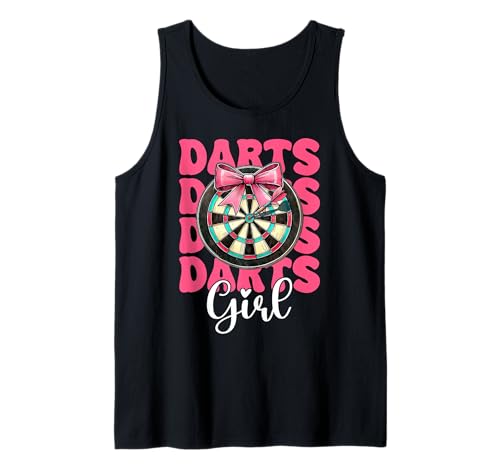Dart Girl Darts Dartscheibe Pink Coquette Bow Tank Top Dart Girl Darts Dartscheibe Pink Coquette Bow Tank Top von Womens Pink Coquette Bow Darts Dartboard Gifts