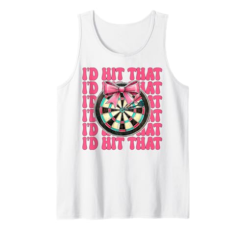 Darts Dartscheibe Dart Girl Mom Coquette Bow I'd Hit That Tank Top Darts Dartscheibe Dart Girl Mom Coquette Bow I'd Hit That Tank Top von Womens Pink Coquette Bow Darts Dartboard Gifts