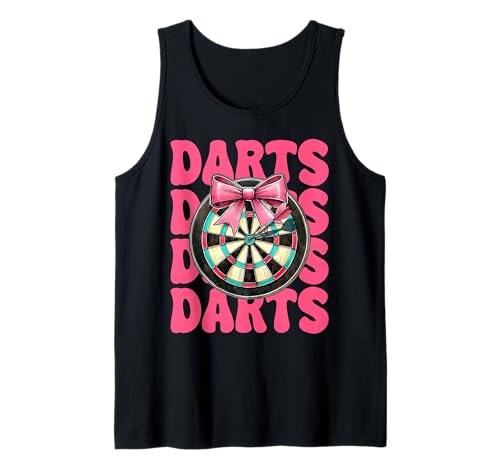 Darts Dartscheibe Dart Girl Mom Coquette Bow Tank Top Darts Dartscheibe Dart Girl Mom Coquette Bow Tank Top von Womens Pink Coquette Bow Darts Dartboard Gifts