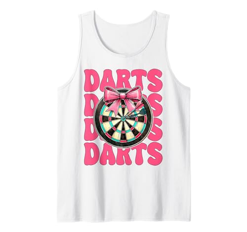 Darts Dartscheibe Dart Girl Mom Coquette Bow Tank Top Darts Dartscheibe Dart Girl Mom Coquette Bow Tank Top von Womens Pink Coquette Bow Darts Dartboard Gifts