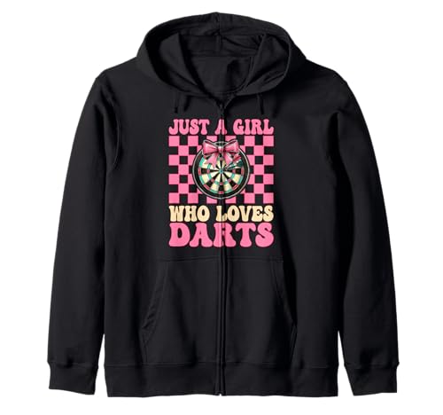 Just A Girl Who Loves Darts Dartscheibe Pink Coquette Bow Kapuzenjacke Just A Girl Who Loves Darts Dartscheibe Pink Coquette Bow Kapuzenjacke von Womens Pink Coquette Bow Darts Dartboard Gifts