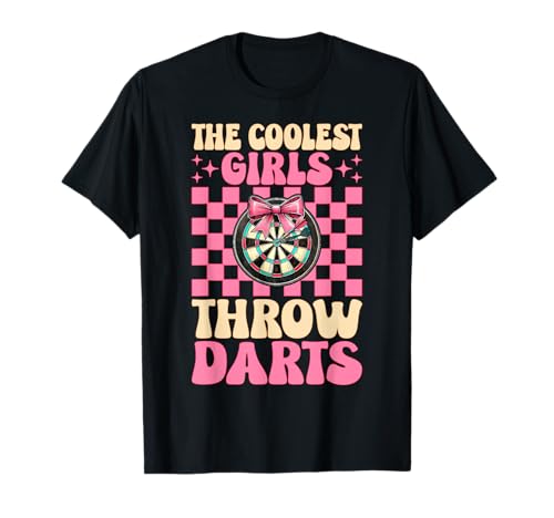The Coolest Girls Darts Dartscheibe, rosa Kokette Schleife T-Shirt The Coolest Girls Darts Dartscheibe, rosa Kokette Schleife T-Shirt von Womens Pink Coquette Bow Darts Dartboard Gifts