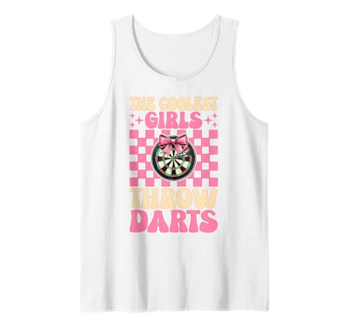 The Coolest Girls Darts Dartscheibe, rosa Kokette Schleife Tank Top The Coolest Girls Darts Dartscheibe, rosa Kokette Schleife Tank Top von Womens Pink Coquette Bow Darts Dartboard Gifts