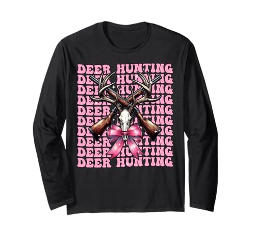 Deer Hunter Dekoband für Mädchen, Kokettenschleife, Rosa Langarmshirt Deer Hunter Dekoband für Mädchen, Kokettenschleife, Rosa Langarmshirt von Womens Pink Coquette Bow Deer Hunter Hunting Gifts
