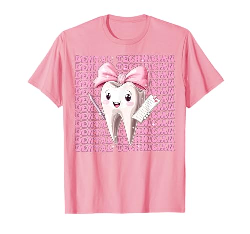 Dentalhygienikerin Zahnarzthelferin Zahnarzt Mädchen Kokette Bogen T-Shirt Dentalhygienikerin Zahnarzthelferin Zahnarzt Mädchen Kokette Bogen T-Shirt von Womens Pink Coquette Bow Dental Hygienist Gifts
